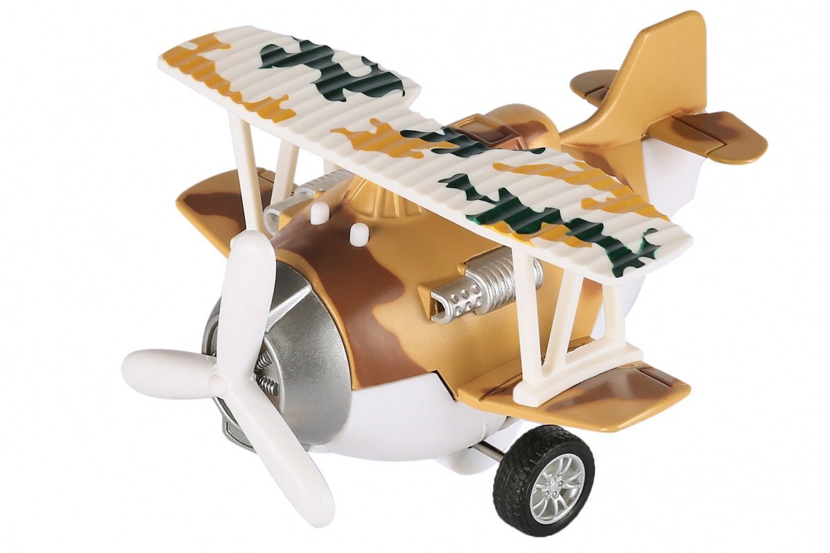 Metalowy samolot bezwładnościowy Same Toy Aircraft brązowy z oświetleniem i muzyką SY8015Ut-3