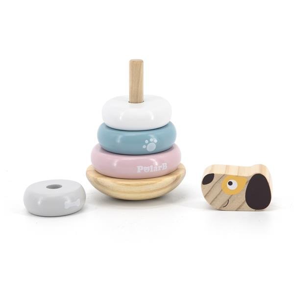 Drewniana piramida Viga Toys PolarB Dog, kubek 44042 - obrazek 2