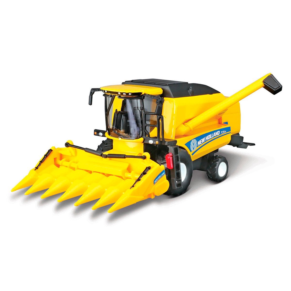Model samochodu Kombajn zbożowy z hederem do kukurydzy New Holland TC5.90 Bburago 18-31722 - obrazek 2
