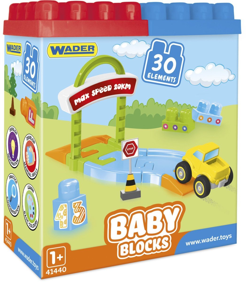 Klocki "Baby Blocks" Moje Pierwsze Klocki - 30 szt. (w pudełku)