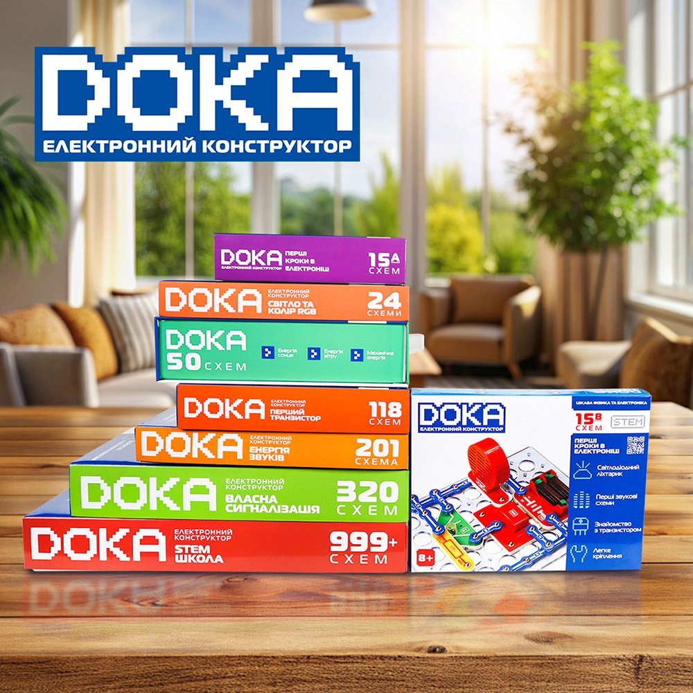 Konstruktor elektroniki Doka Pierwsze kroki w elektronice Zestaw B D70710 - obrazek 8