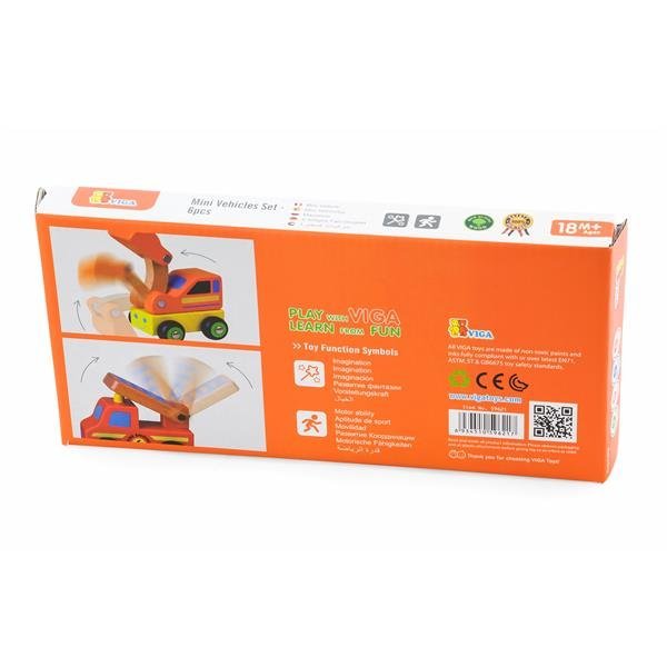 Zestaw samochodzików Viga Toys Pojazdy specjalne 6 szt. 59621 - obrazek 6