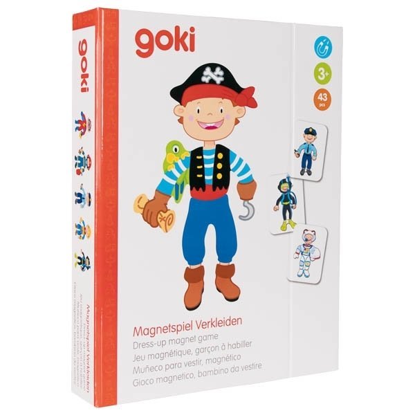 Magnetyczna książka Goki Stroje dla chłopca 58741G - obrazek 4