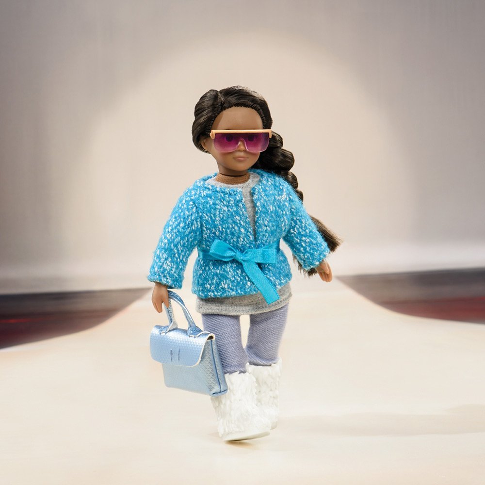 Zestaw ubranek dla lalki Lori niebieski płaszcz LO30005Z - obrazek 2