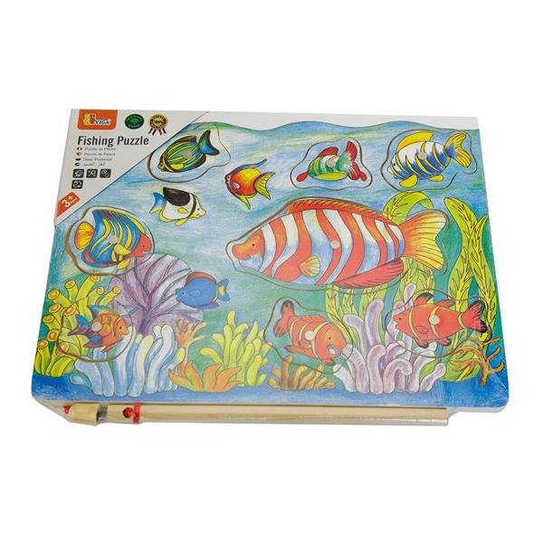 Drewniana wkładka do ramki Viga Toys Magnetyczna wędkarska 58423 - obrazek 2