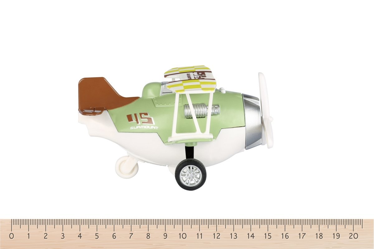 Metalowy samolot bezwładnościowy Same Toy Aircraft zielony ze światłem i muzyką SY8015Ut-2 - obrazek 3