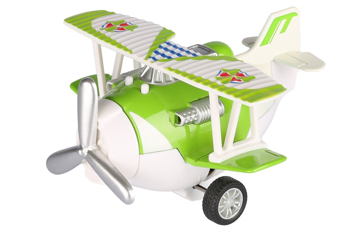 Metalowy samolot bezwładnościowy Same Toy Aircraft zielony ze światłem i muzyką SY8012Ut-4