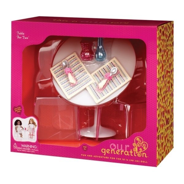 Zestaw mebli Our Generation, stół i krzesła BD37268Z - obrazek 4