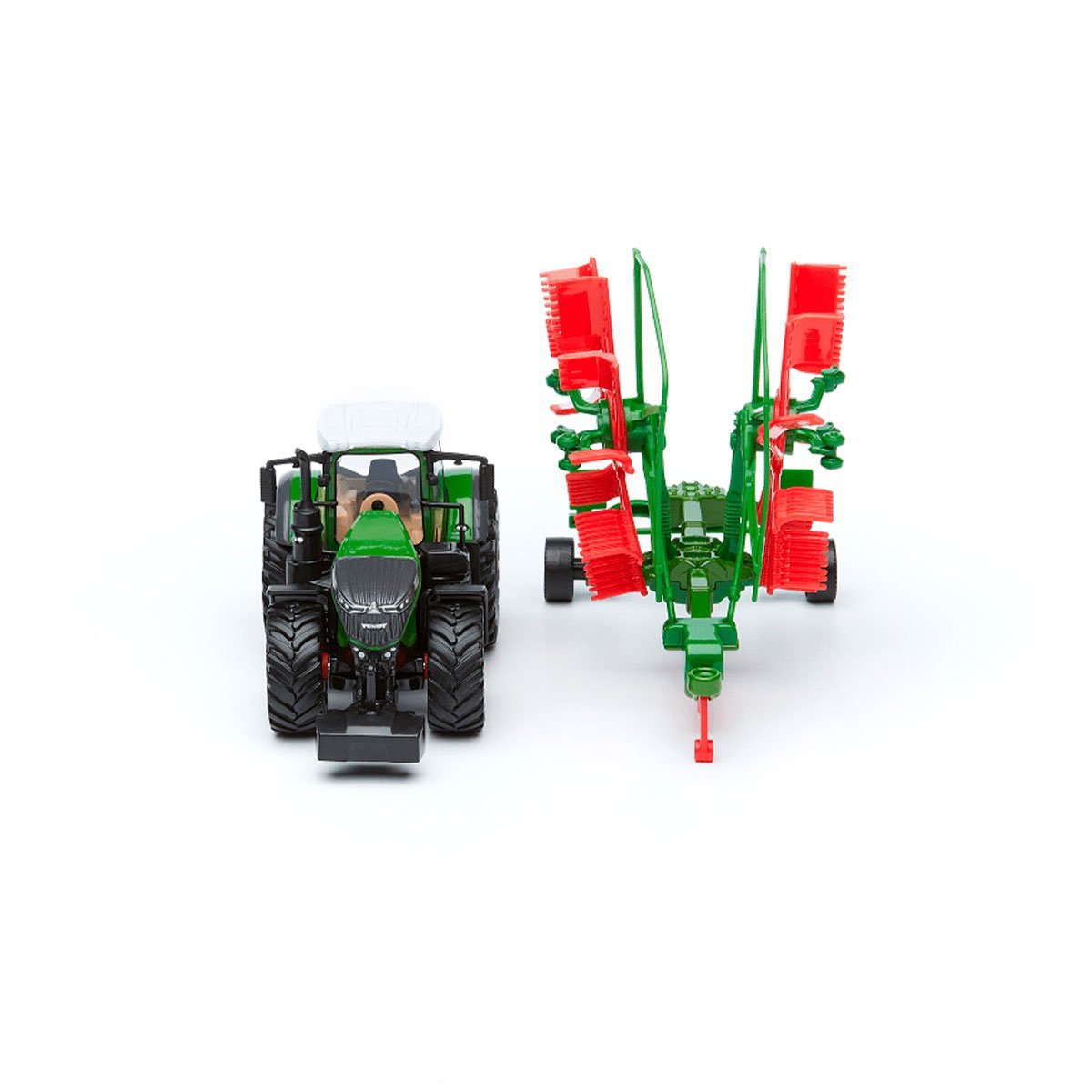 Model ciągnika Fendt 1050 Vario z wałkiem zgrabiarki 10 cm Bburago 18-31665 - obrazek 8