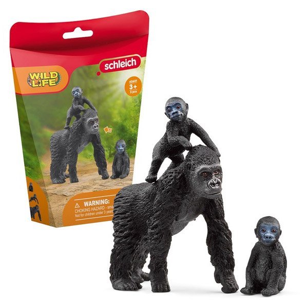 Zestaw figurek do zabawy Rodzina goryli Schleich 42601 - obrazek 6
