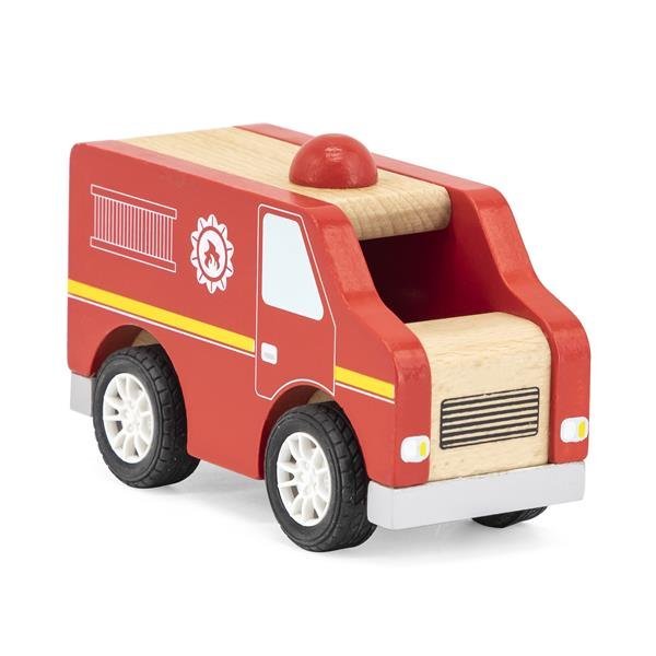 Drewniany samochodzik Viga Toys Strażak 44512 - obrazek 2