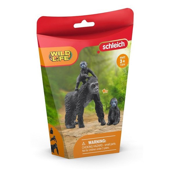 Zestaw figurek do zabawy Rodzina goryli Schleich 42601 - obrazek 5