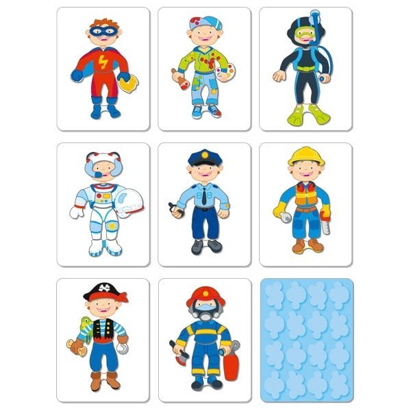 Magnetyczna książka Goki Stroje dla chłopca 58741G - obrazek 3