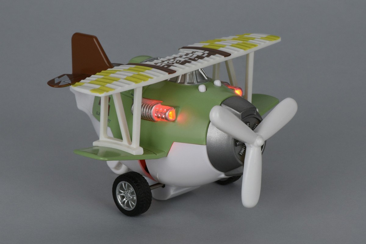 Metalowy samolot bezwładnościowy Same Toy Aircraft zielony ze światłem i muzyką SY8015Ut-2 - obrazek 2