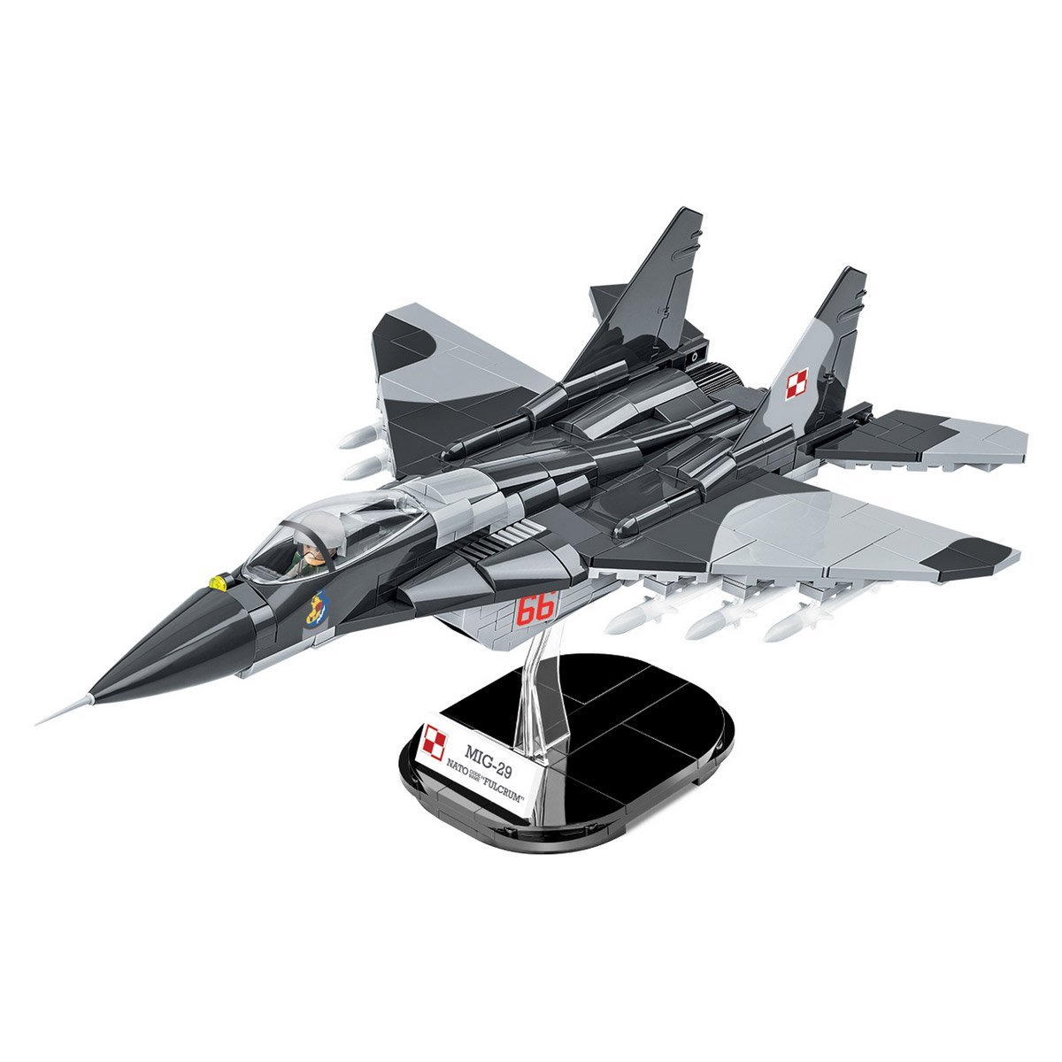 Samolot designerski MiG-29 UA/PL Fulcrum 550 części Cobi COBI-5840 - obrazek 3