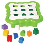 Zabawka - sorter "Sprytne figurki" 10 szt. (jasnozielony)