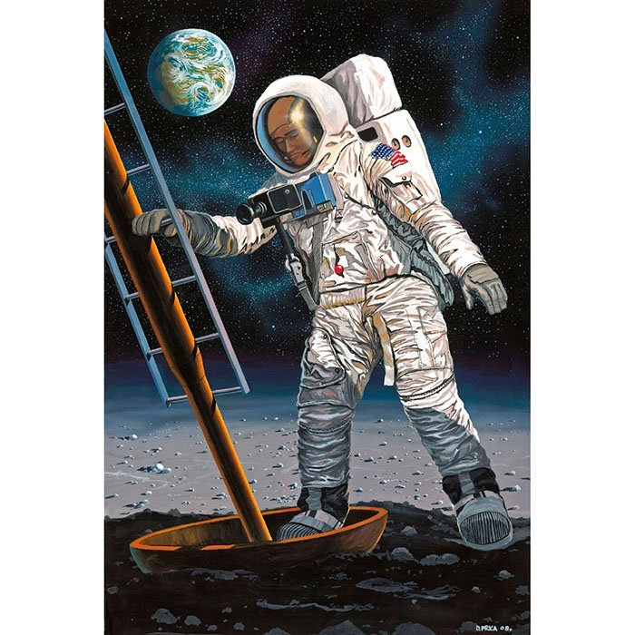 Zestaw repliki modelu Revell Control Astronauta na Księżycu Misja Apollo 11 RVL-03702 - obrazek 10