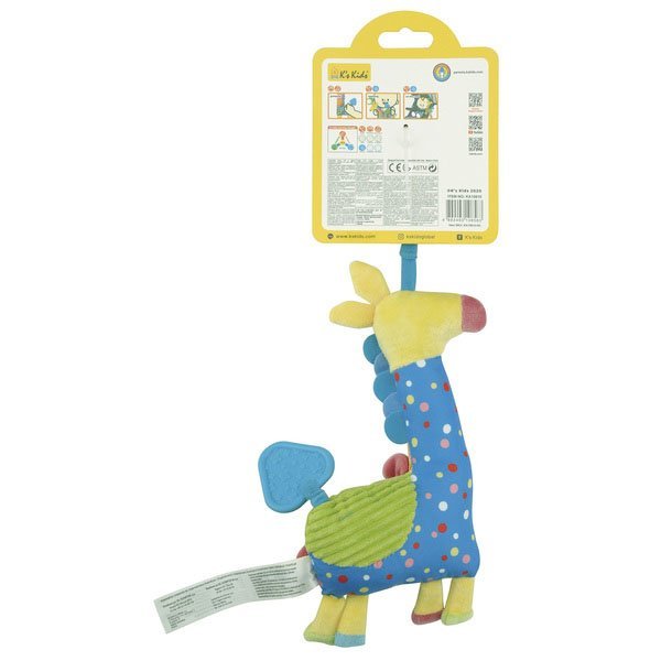 Miękka grzechotka z gryzakami Żyrafa Ks Kids - obrazek 5