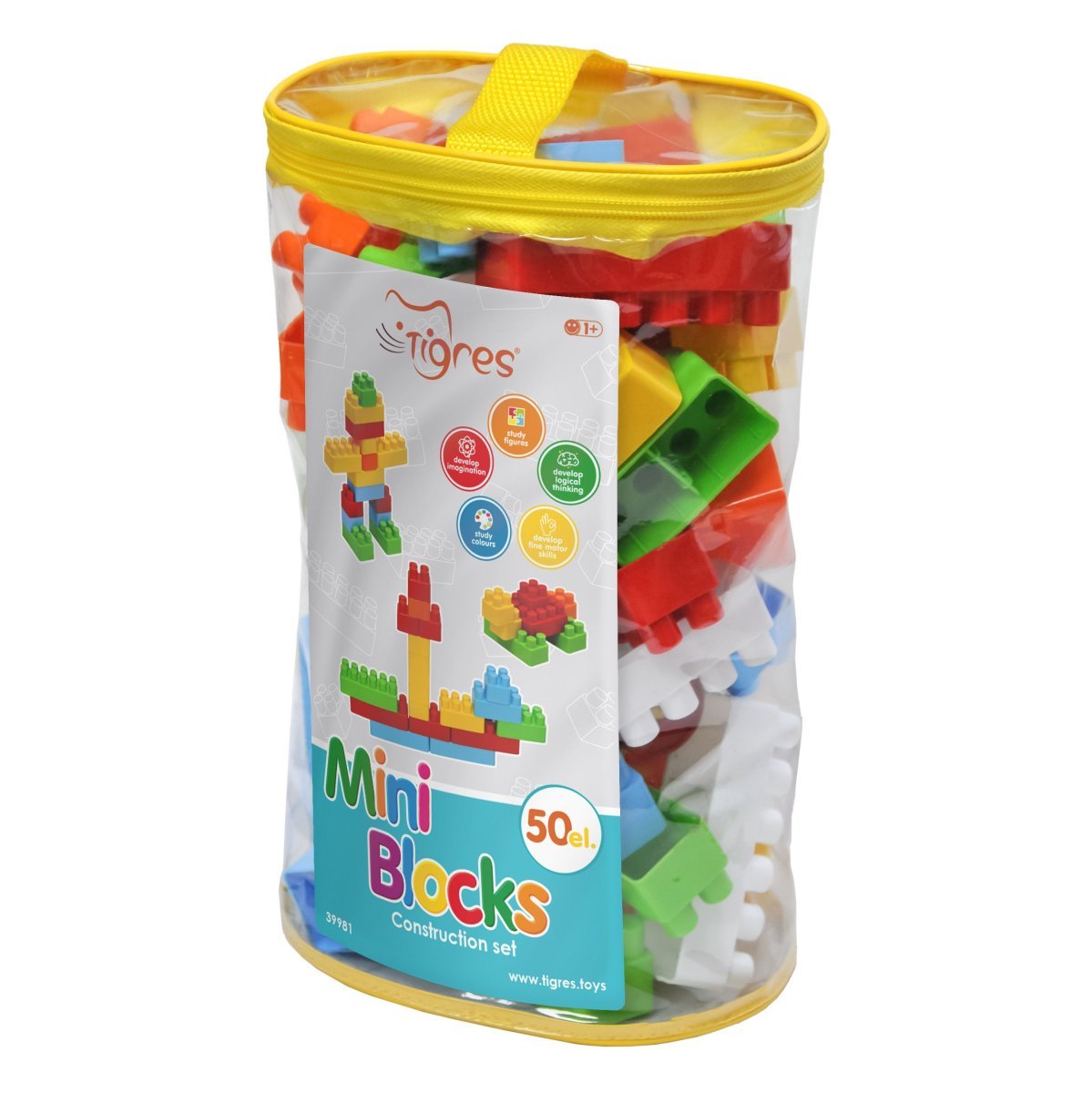Konstruktor „Mini klocki” 50 el., Tigres