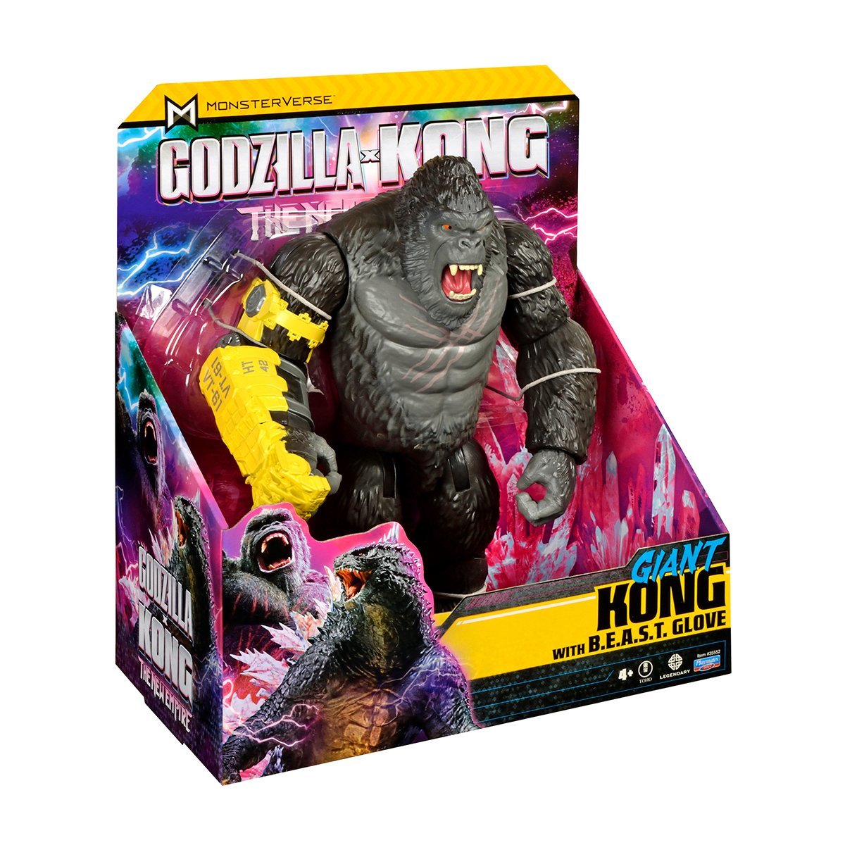Kong Gigantyczna figurka ze stalową łapą 28 cm Godzilla kontra Kong 35552 - obrazek 4