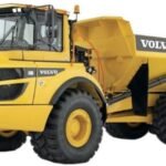 Samochód ciężarowy Bburago model Volvo A25G seria budowlana wywrotka 18-32085