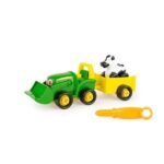 Zestaw konstrukcyjny dla dzieci John Deere Traktor z łyżką i przyczepą 47209