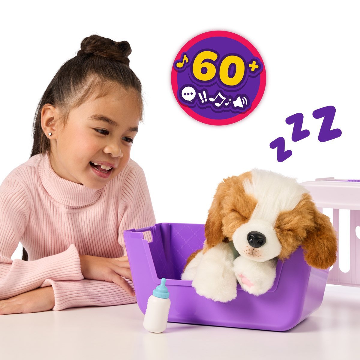 Interaktywna zabawka Łagodny szczeniak Łoś Małe żywe zwierzaki 26548 - obrazek 17