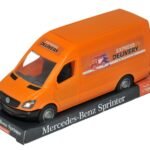 Samochód dostawczy Mercedes-Benz Sprinter (pomarańczowy) na tablecie, Tigres
