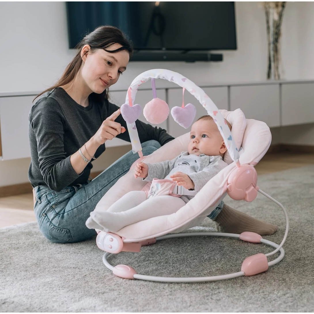 Fotelik bujany dla dziecka FreeON Restn Play Pink - obrazek 4