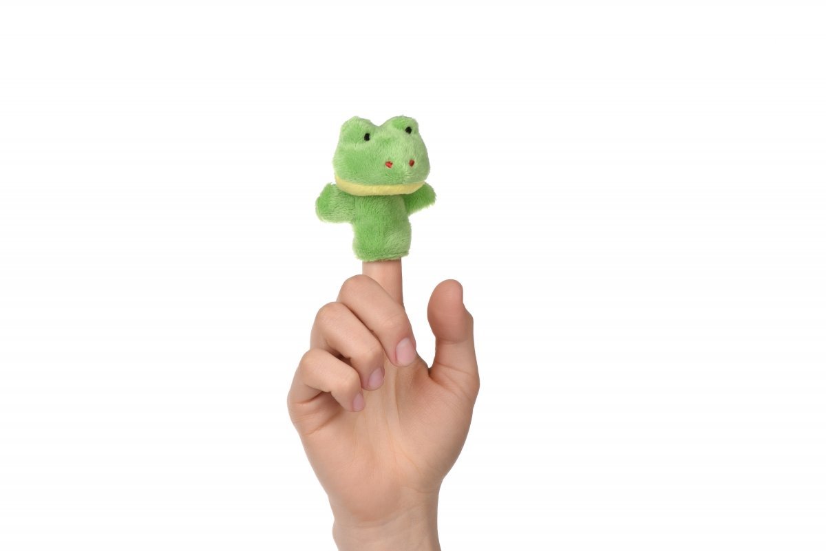 Pacynka Goki do teatrzyku palcowego Żaba 50962G-2 - obrazek 2
