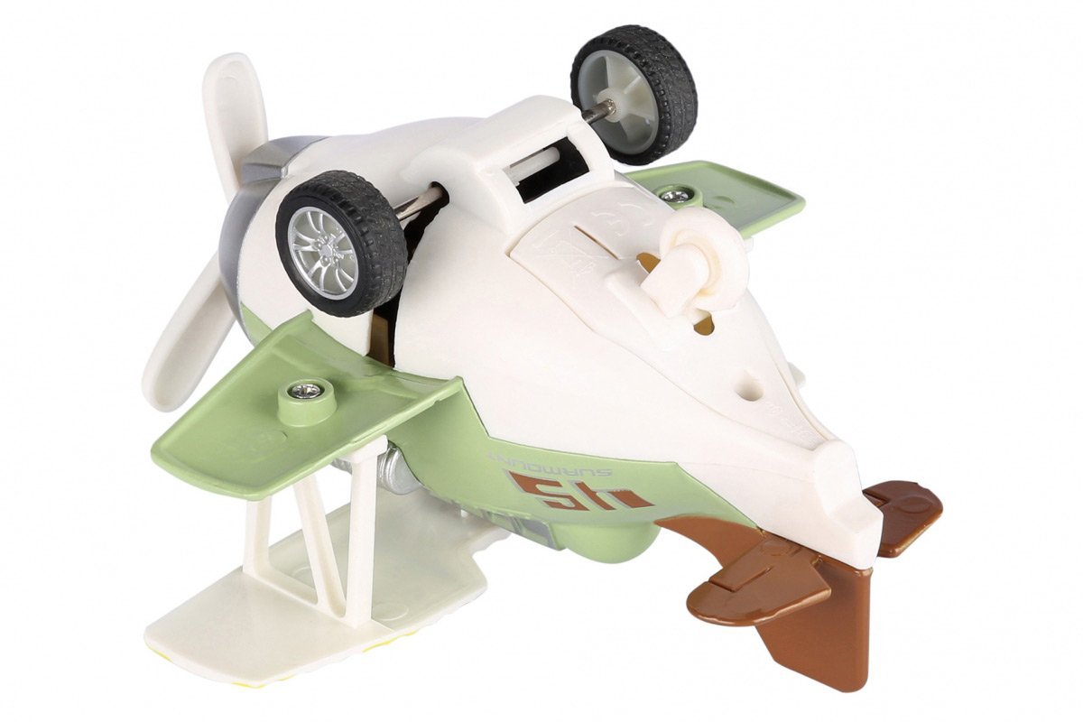 Metalowy samolot bezwładnościowy Same Toy Aircraft zielony ze światłem i muzyką SY8015Ut-2 - obrazek 4