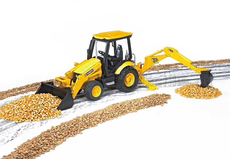 Ładowarka drogowa z koparką Bruder JCB MIDI CX - obrazek 4