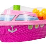 Zabawka edukacyjna "Statek" jasnozielono-niebieski