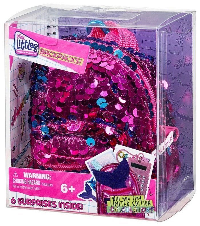 Zestaw zabawek niespodzianka Moose Real Littles S2 BP z cekinami w kolorze różowym 25262/1 - obrazek 3