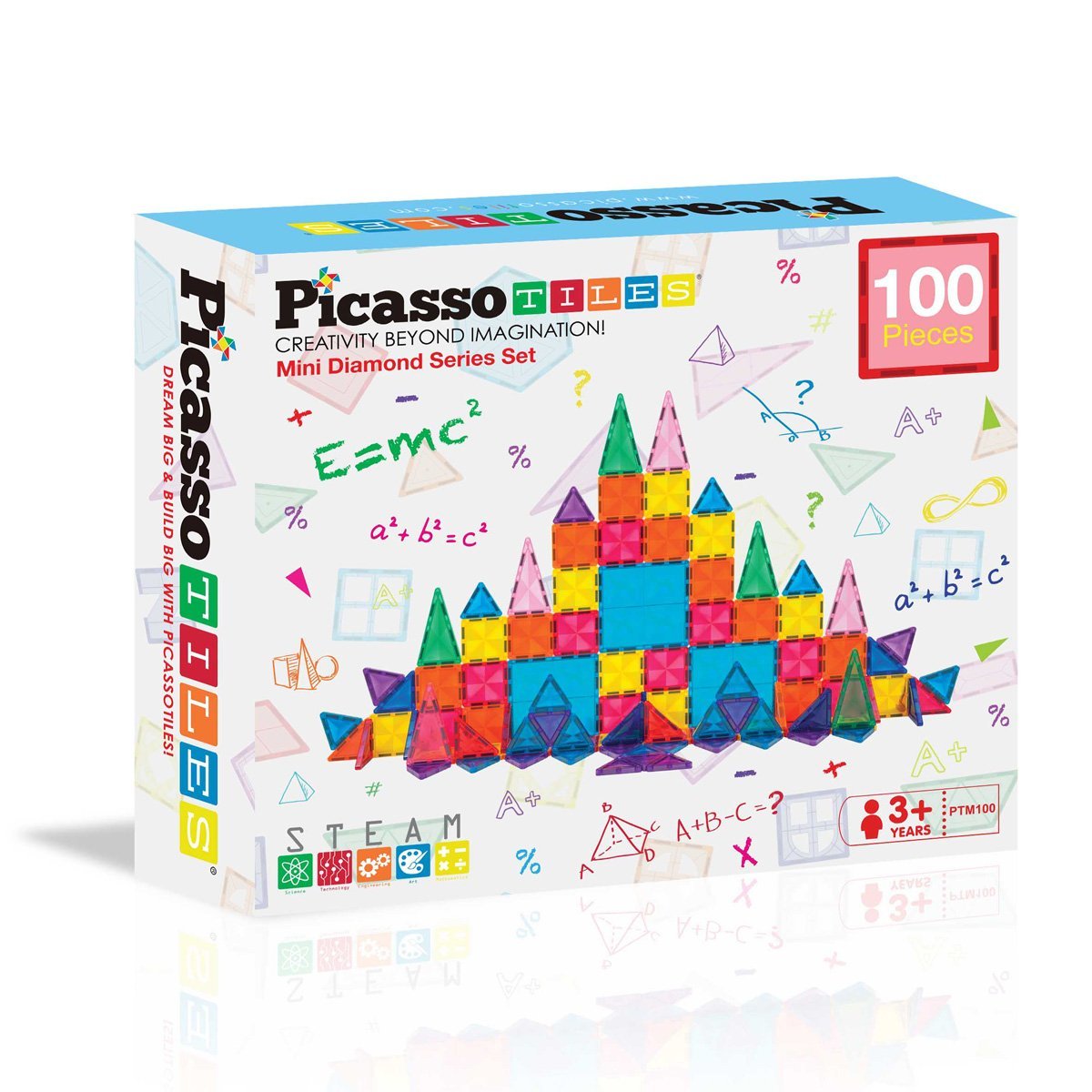 Magnetyczny zestaw konstrukcyjny 100 elementów Mini Diamond Series Picasso 22327