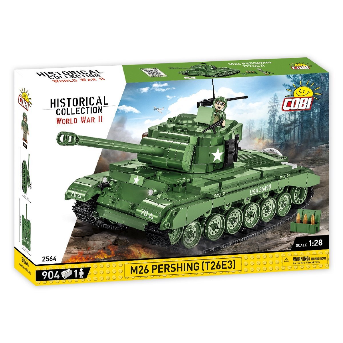 Constructor Tank M26 Pershing 1:28 904 części Cobi 2564