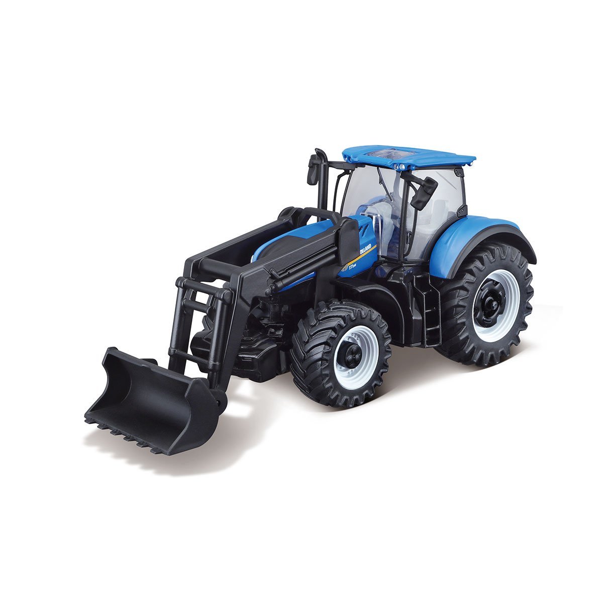 Model New Holland t7.315 Ciągnik z ładowaczem czołowym 1:32 Seria Farm Bburago 18-31632 Niebieski
