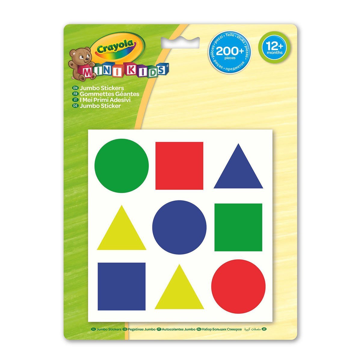Zestaw naklejek Crayola Colors and Shapes dla dzieci Mini 256412.124