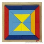 Drewniana układanka Goki Świat kształtów Trójkąty 57572-1